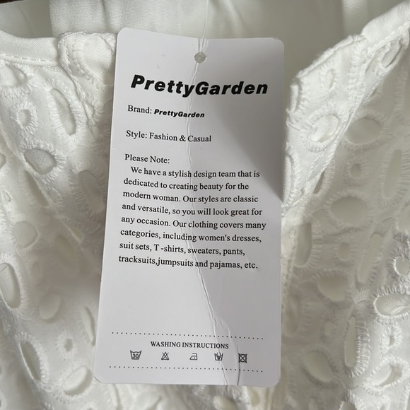 Pretty Garden Women Dress White Size S - Picture 6 of 10